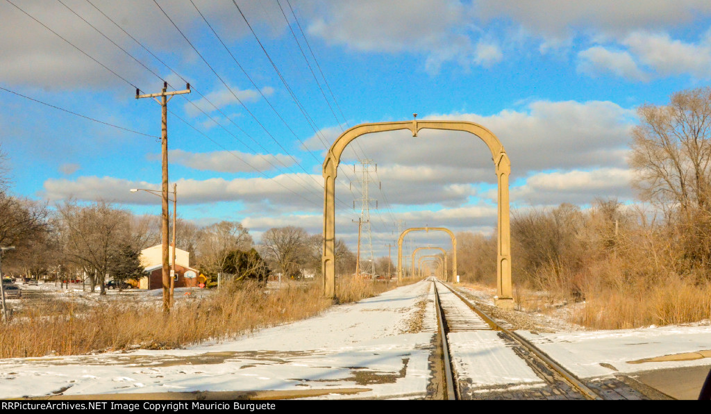 Rail tracks at Allen Park